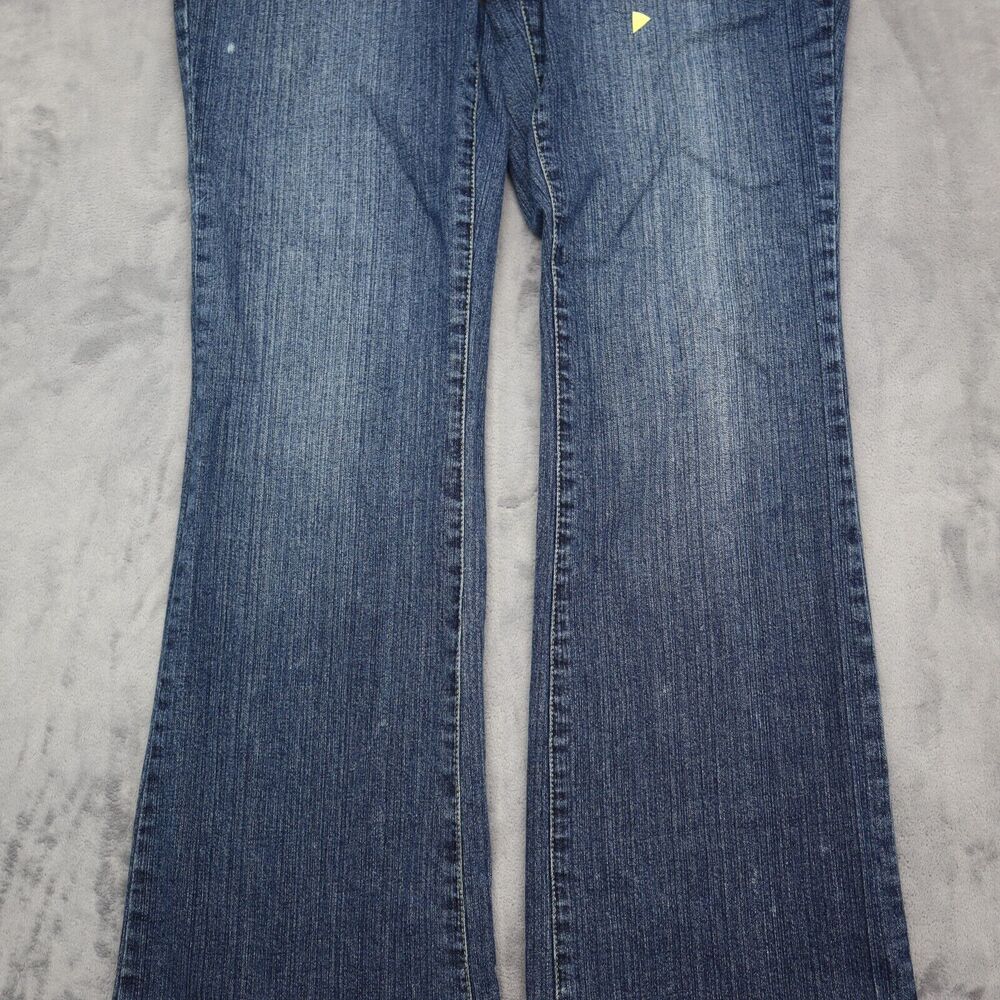 Rocawear Jeans Pants Womens 13 Blue Faded 5 Pocket Bootcut Button Zip Denim - Picture 11 of 16